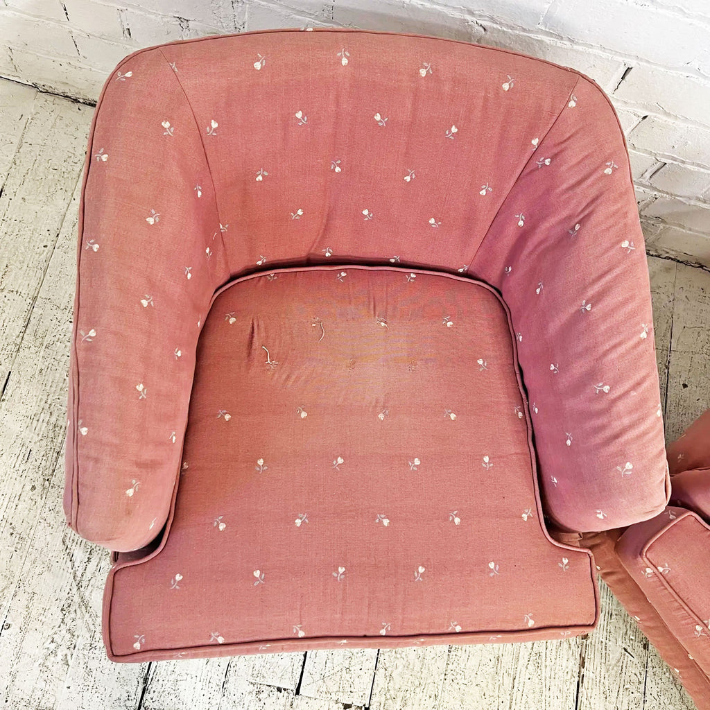 Pair of Drexel Club Chairs on Casters