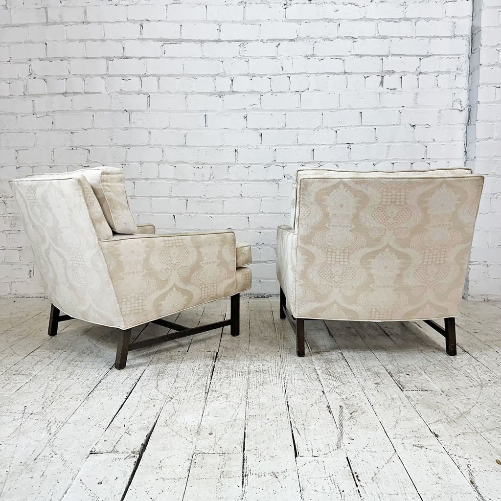 Pair of Edward Wormley Style Lounge Chairs