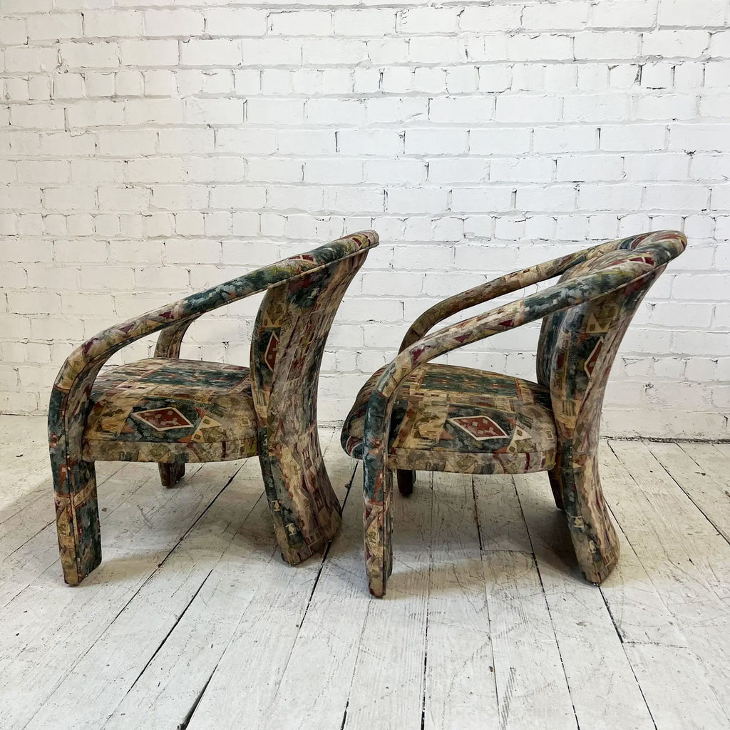 Three-Legged Kagan Style Lounge Pair