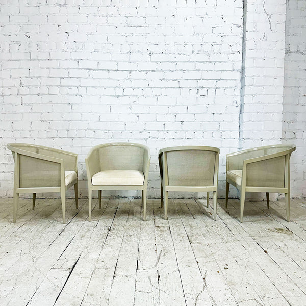 Four Caned Back Drexel Chairs