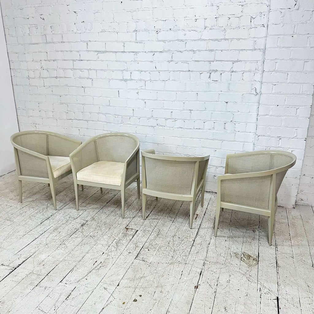 Four Caned Back Drexel Chairs