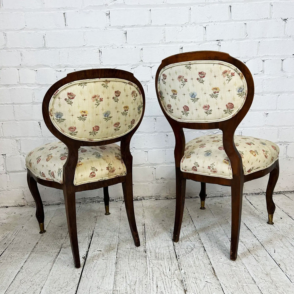 Set of 7 Antique Rosewood Dining Chairs