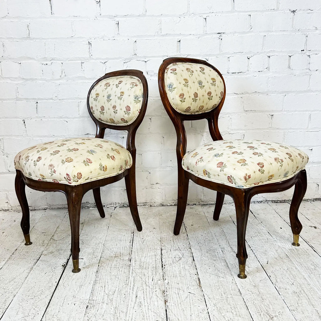 Set of 7 Antique Rosewood Dining Chairs