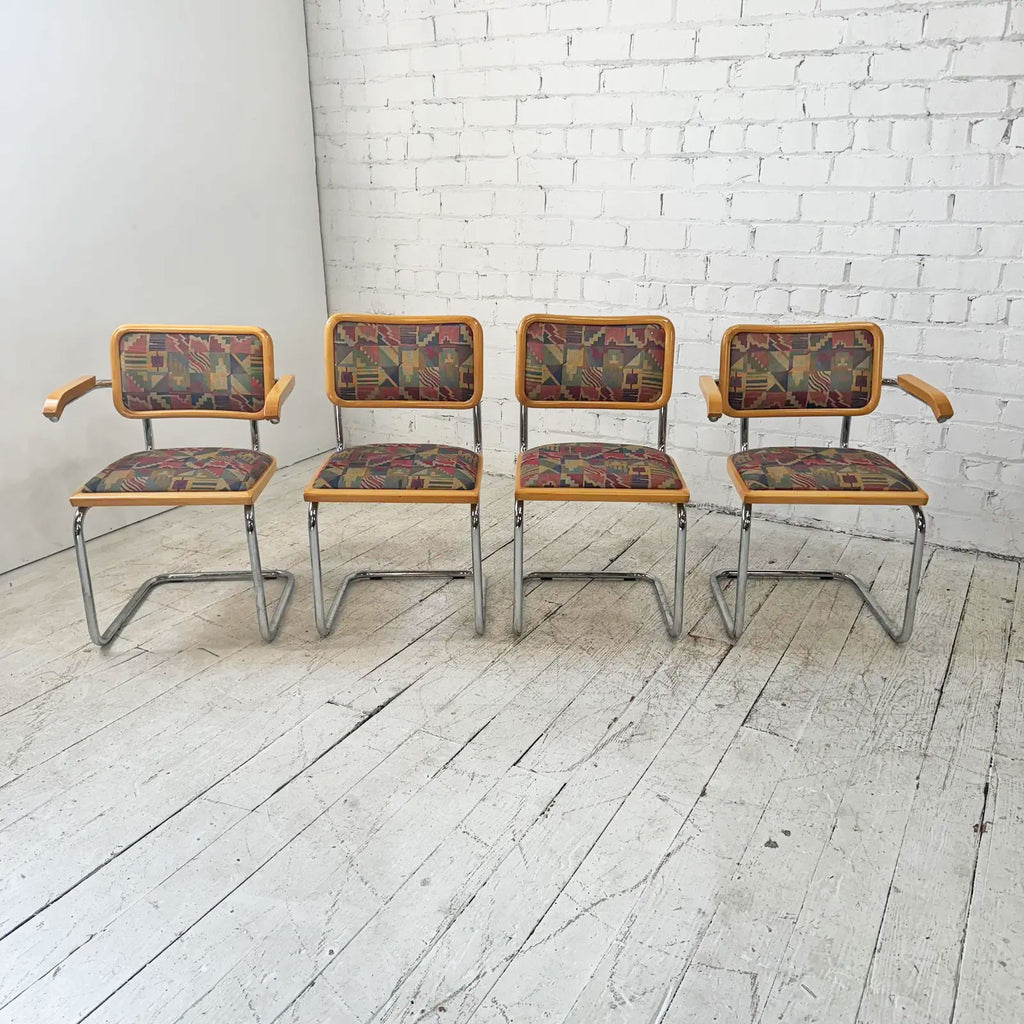 Set of Four Marcel Breuer Cesca Dining Chairs