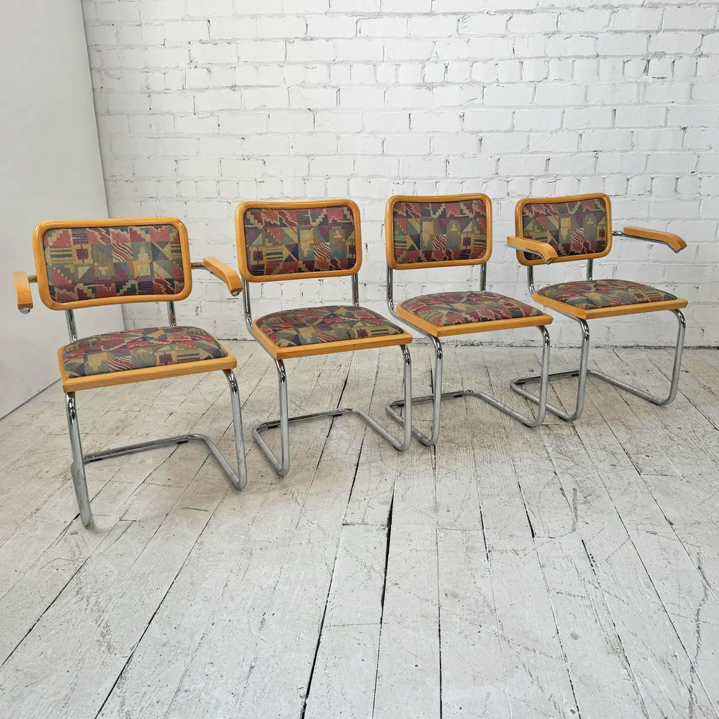 Set of Four Marcel Breuer Cesca Dining Chairs