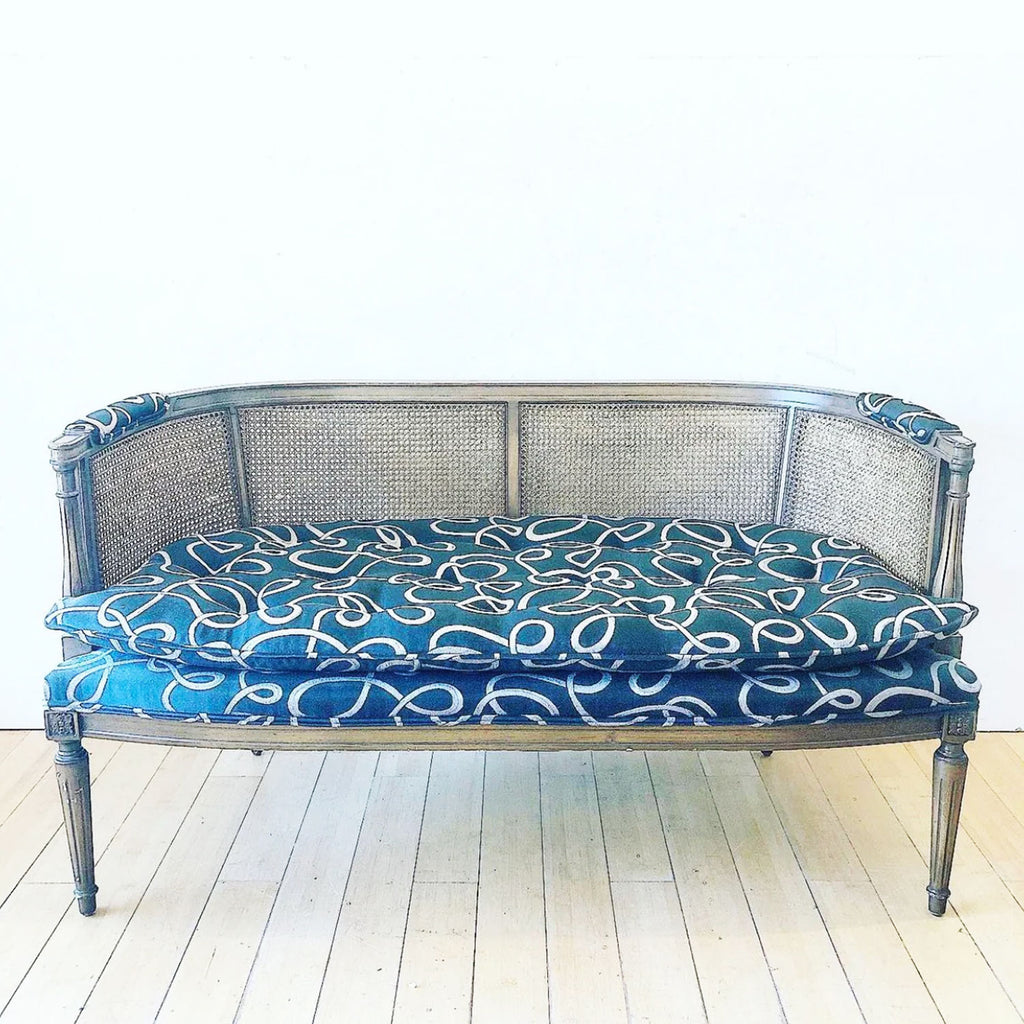 48" Vintage Settee Slight Curve