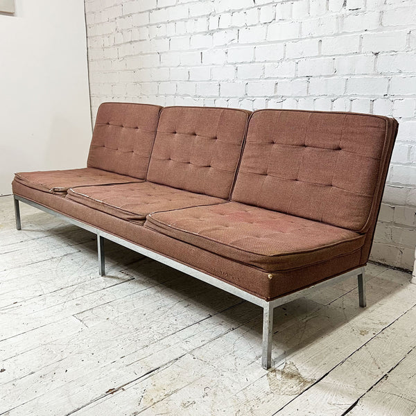 84" Florence Knoll Chrome Base Sofa