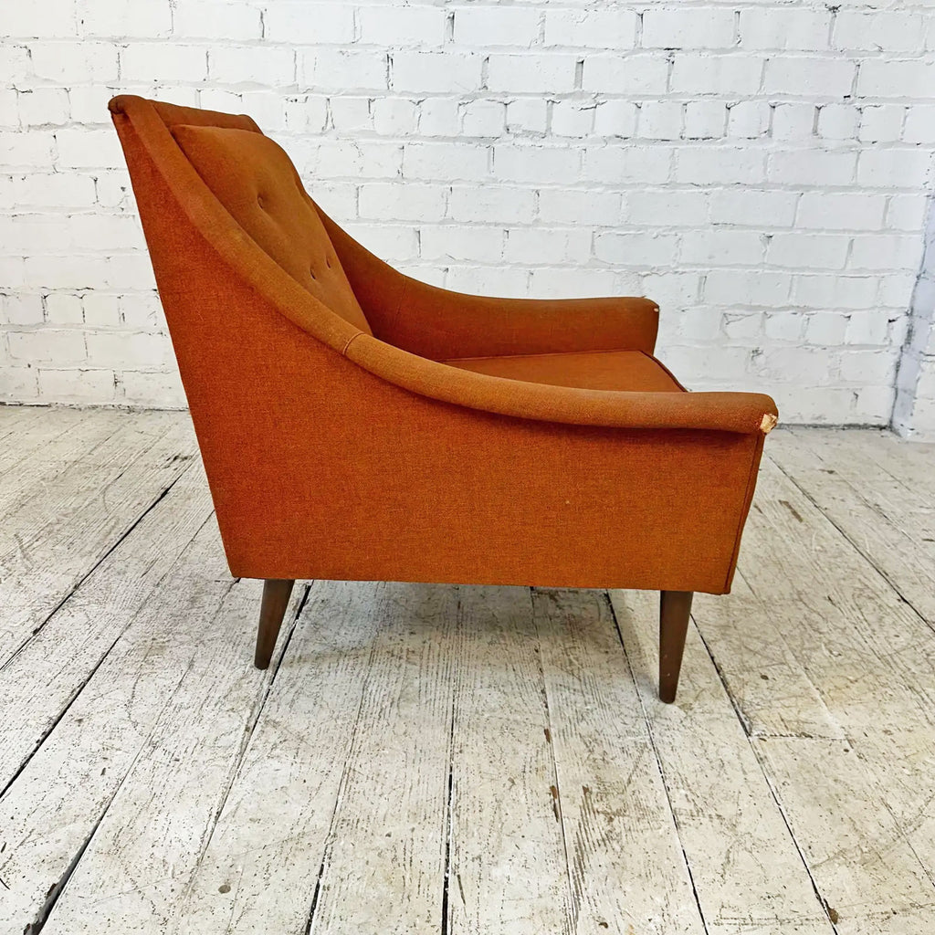 Mid-Century Selig Lounge Chair & Ottoman