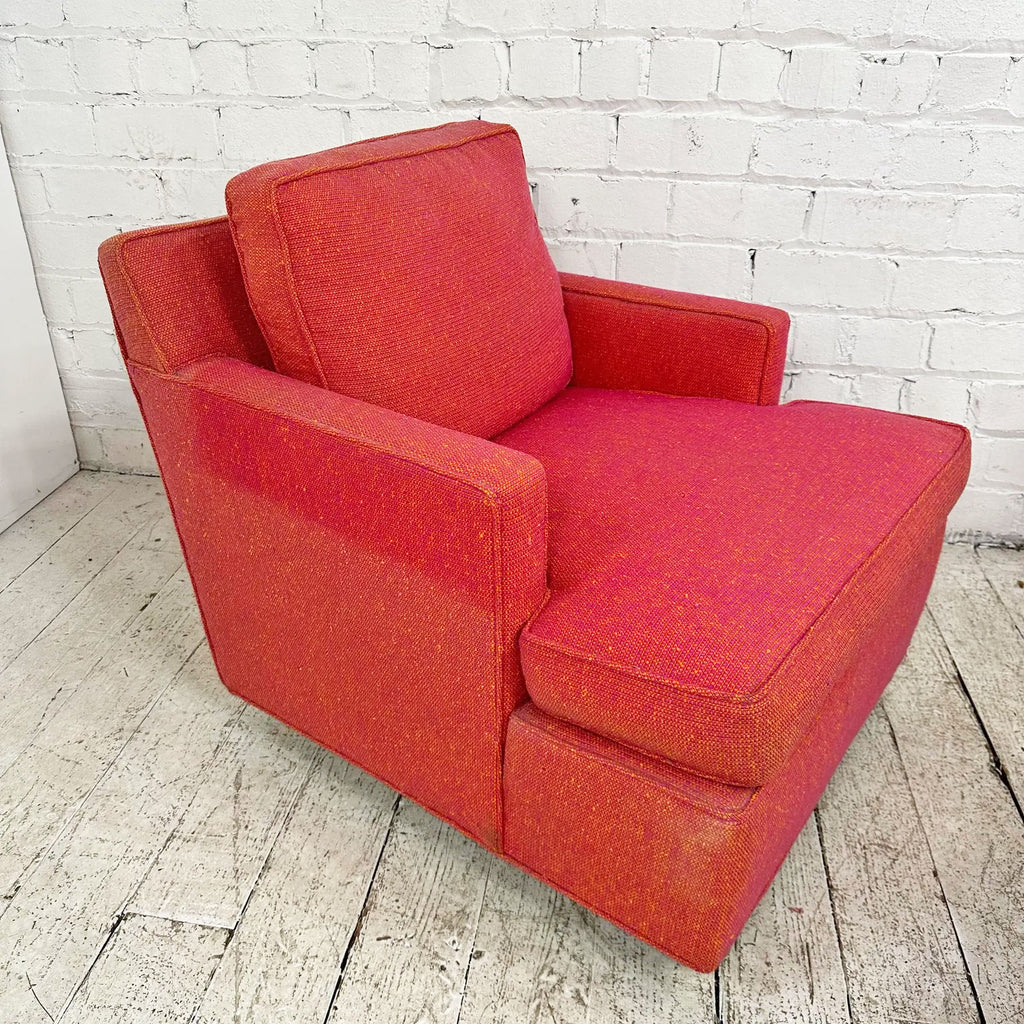 Pair of Edward Wormley for Dunbar Armchairs with Ottoman