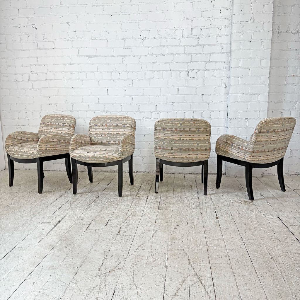 Four Milo Baughman Dining Chairs