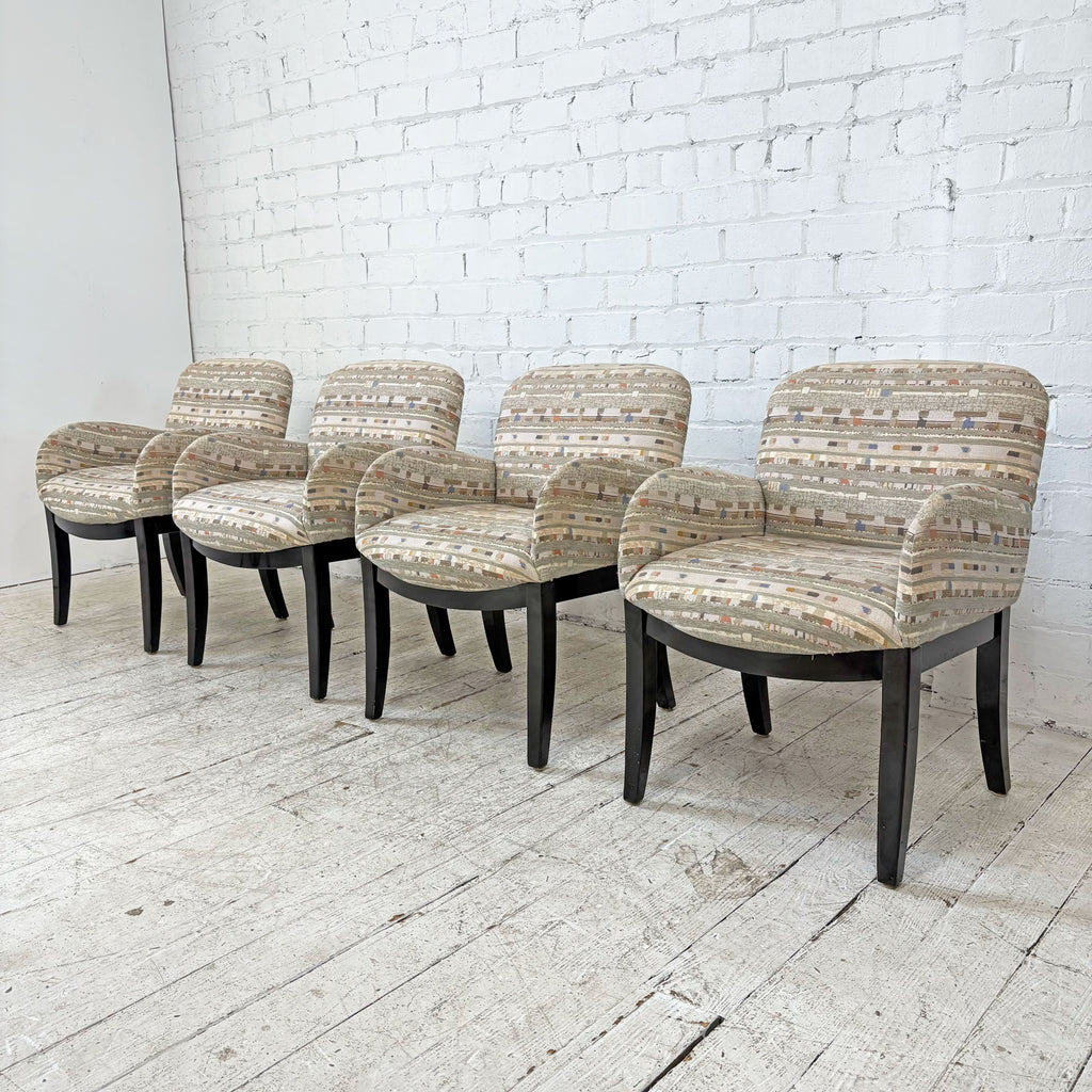 Four Milo Baughman Dining Chairs