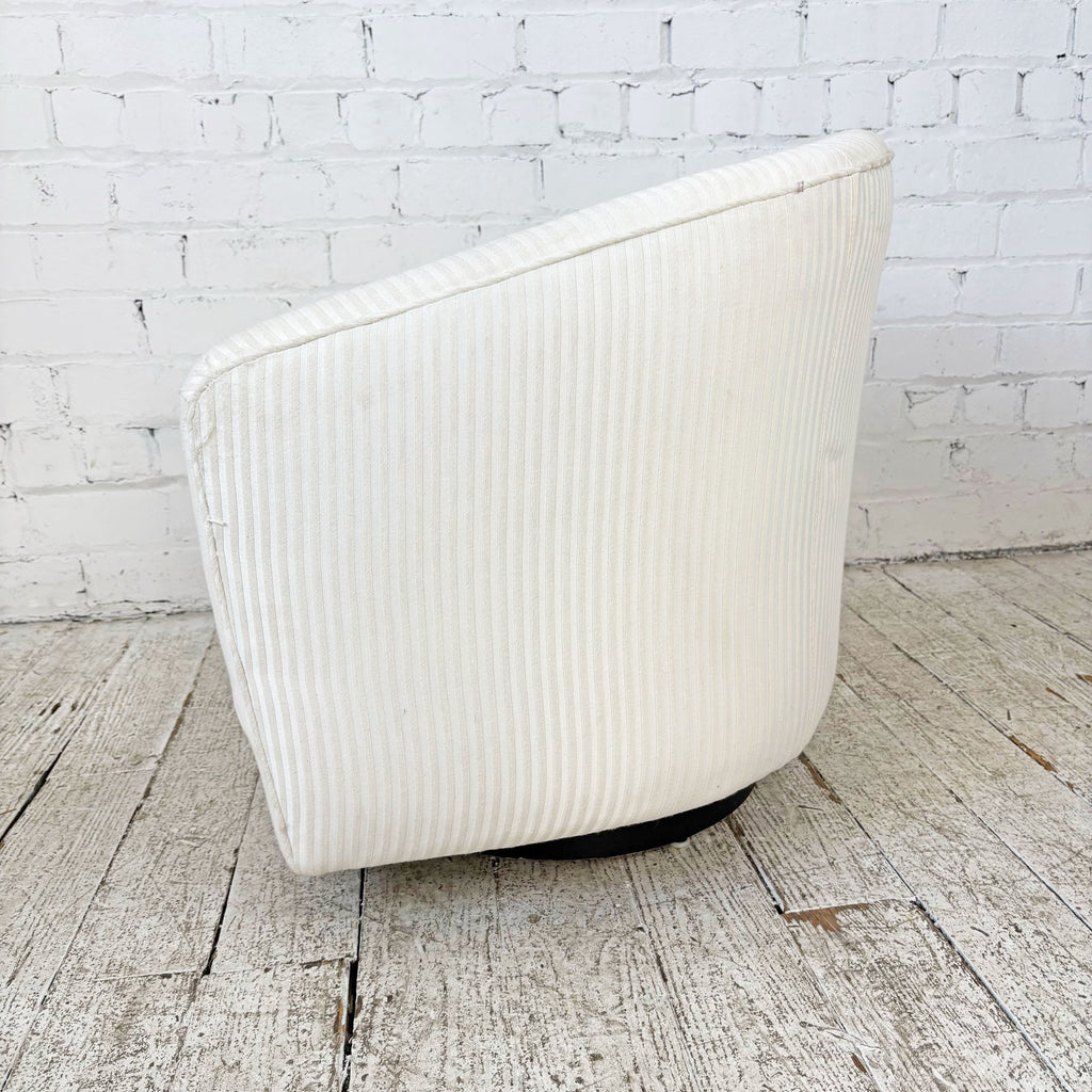 Milo Baughman Swivel Rocker on Round Base