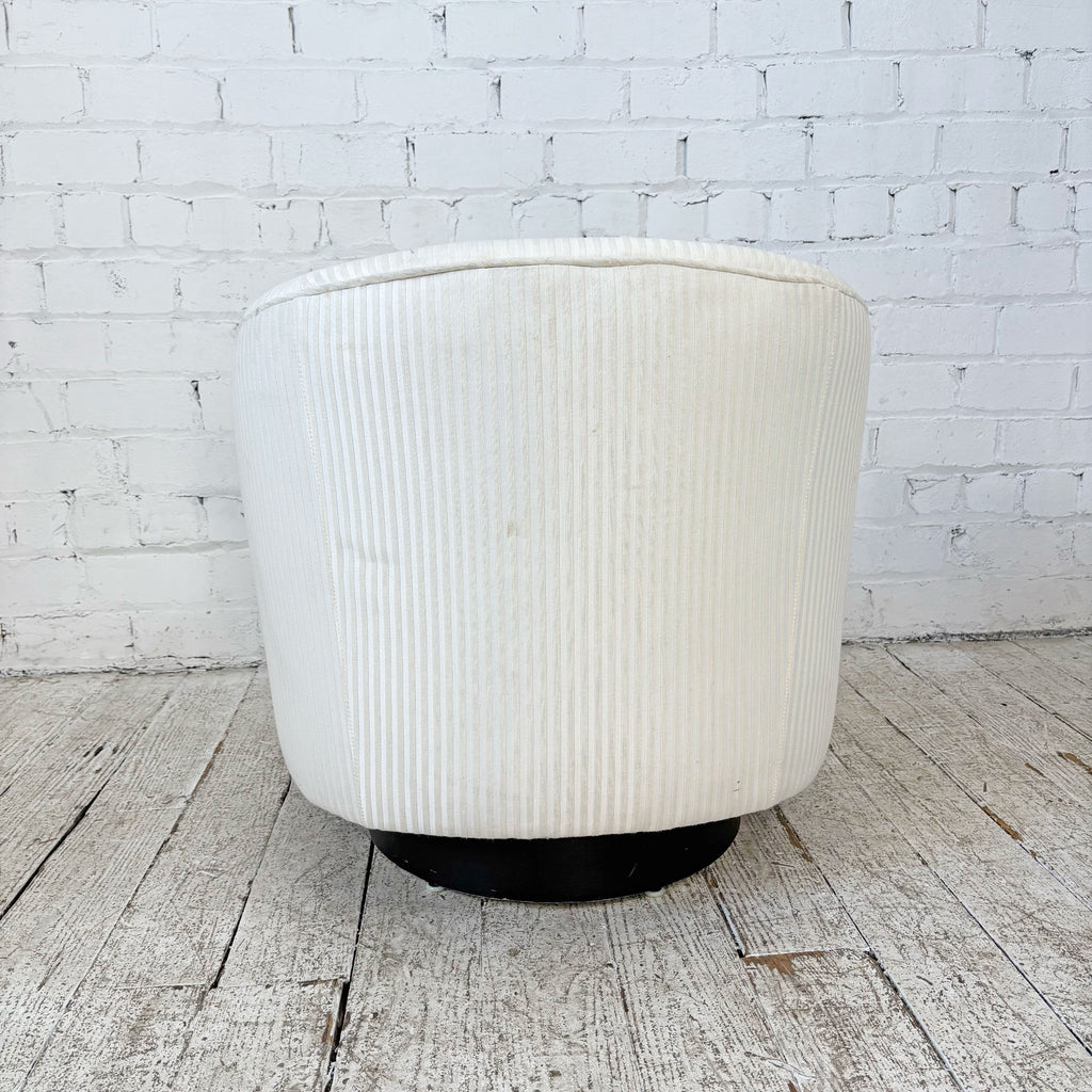 Milo Baughman Swivel Rocker on Round Base