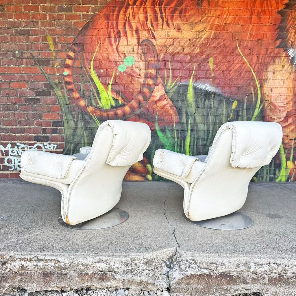 Vintage Artifort? Lounge Chairs on Chrome Bases