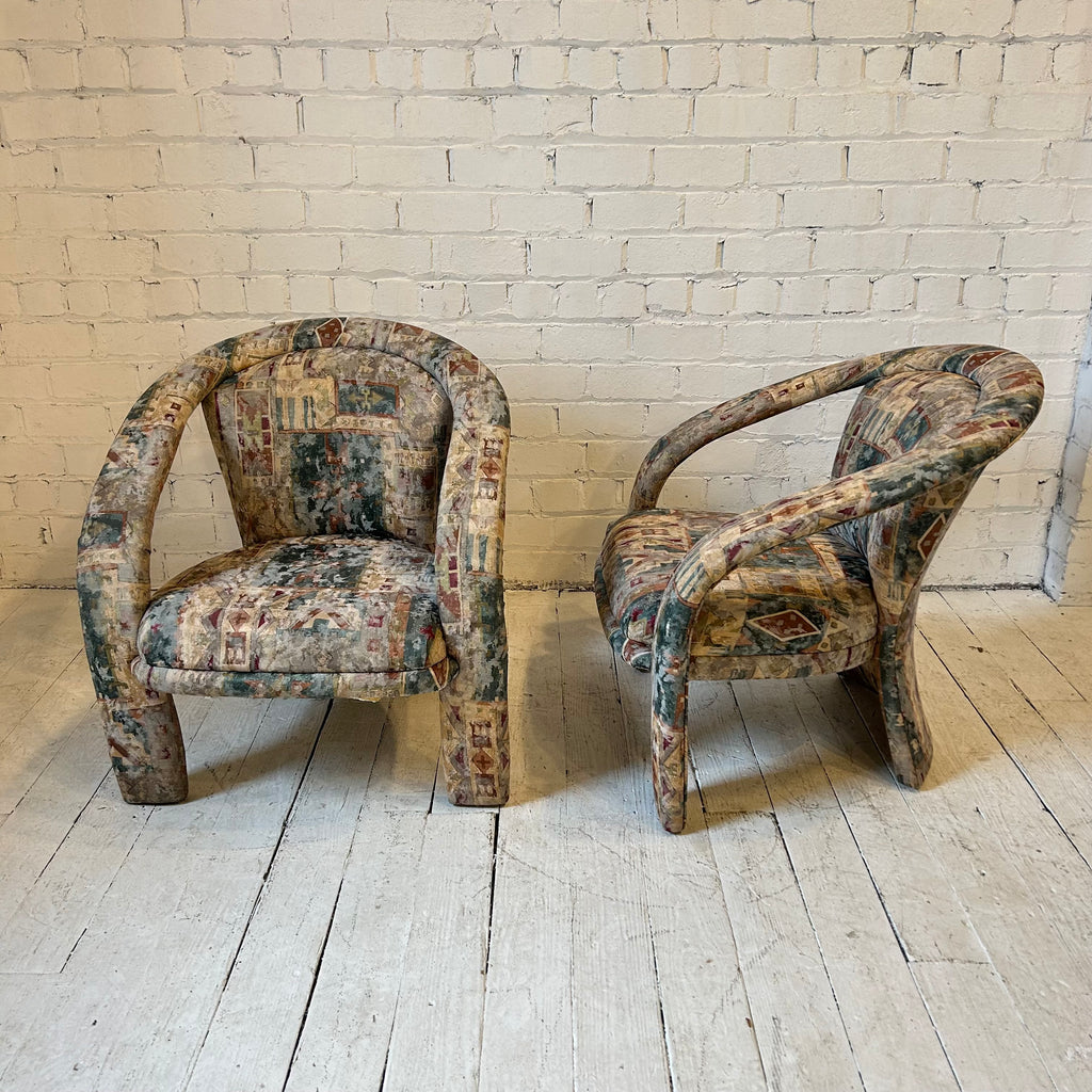 Pair of 90's Kagan-Style Lounge Chairs