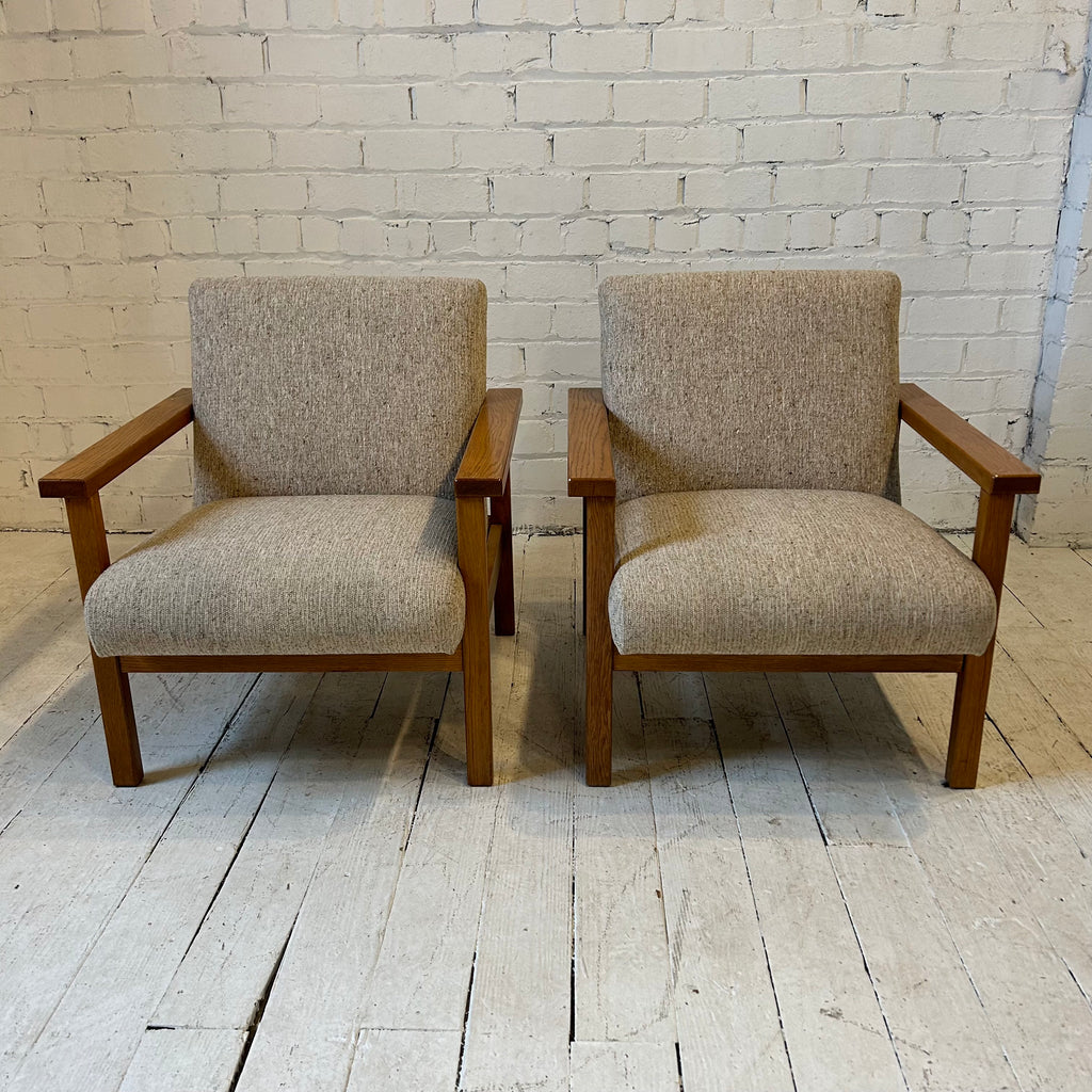 Pair of Wooden Armchairs