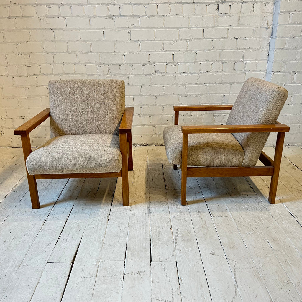 Pair of Wooden Armchairs