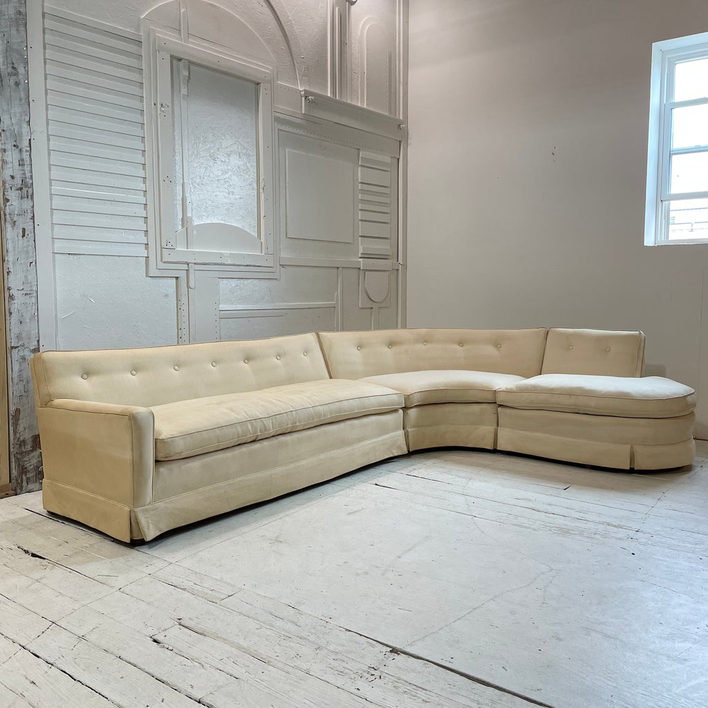 Three Piece White Sectional