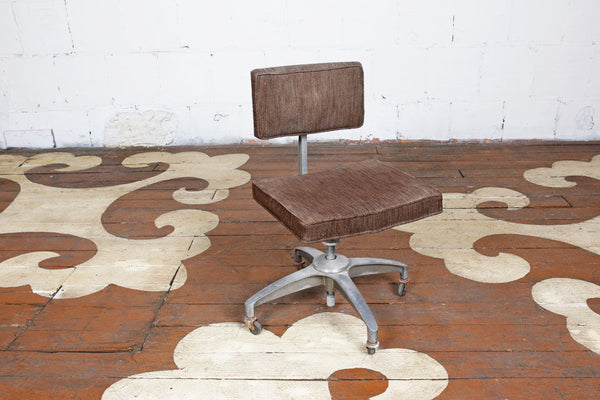 Vintage Desk Chair On Casters